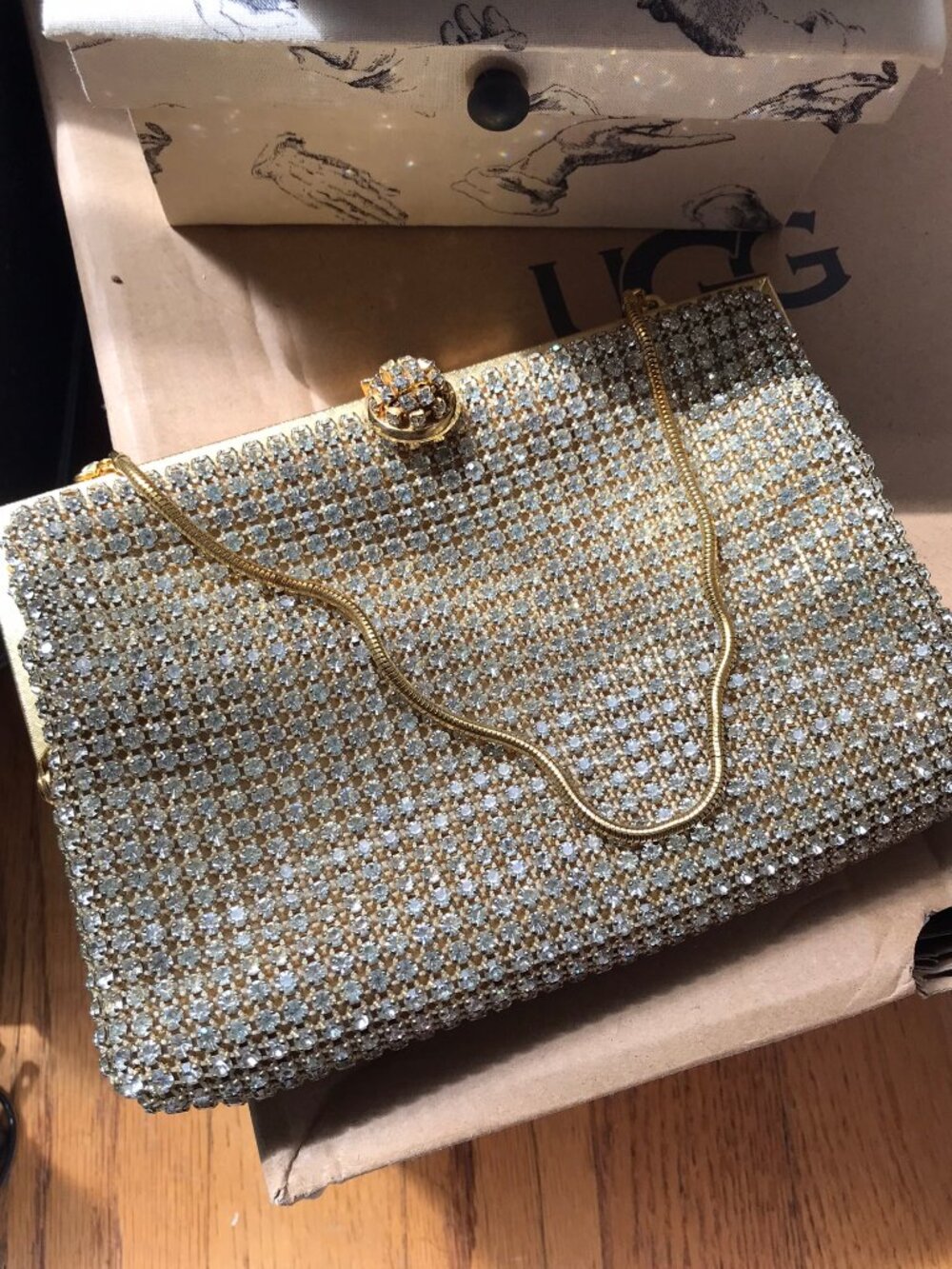 Vintage Walbord rhinestone purse